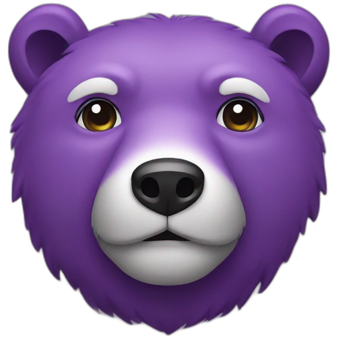 bear purple emoji