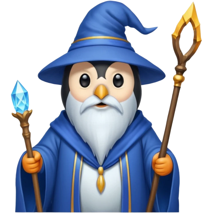 Penguin Wizard emoji