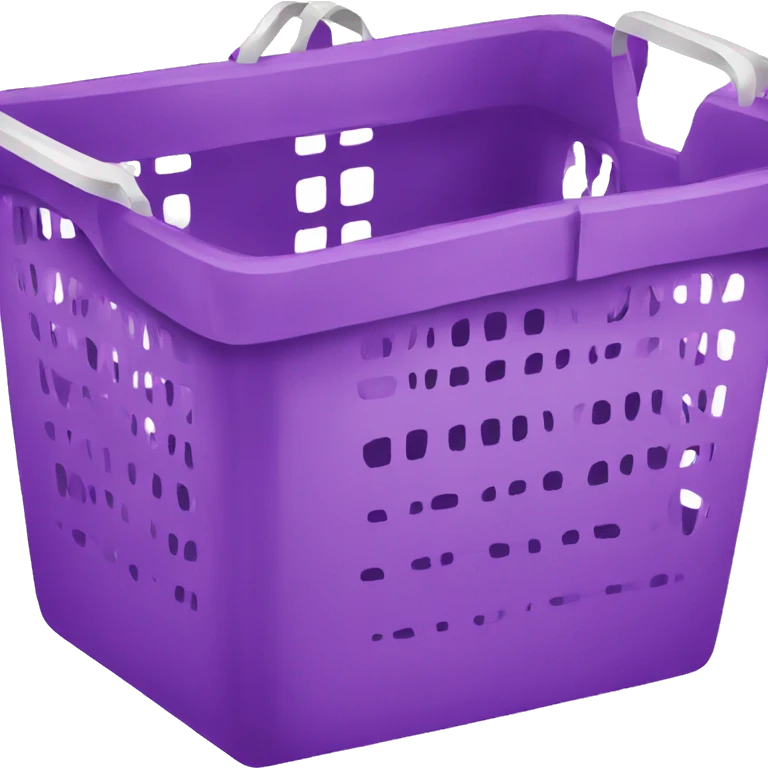 shopping basket violet emoji