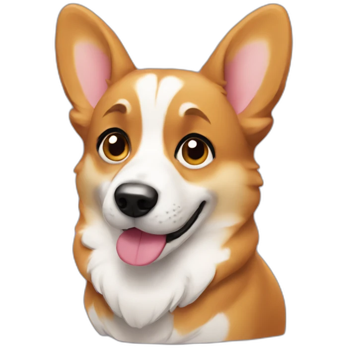Sassy corgi emoji