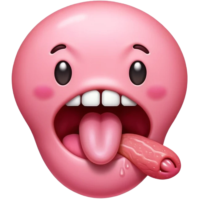 Freaky tongue  emoji