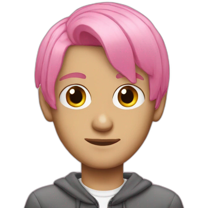 Lil Peep Pink hair emoji
