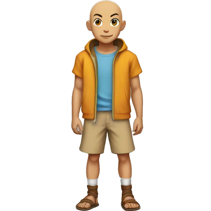 Aang in shorts emoji