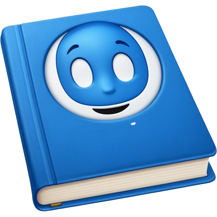 Opened blue book emoji