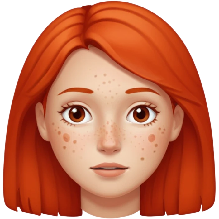 woman who has red acne on face emoji