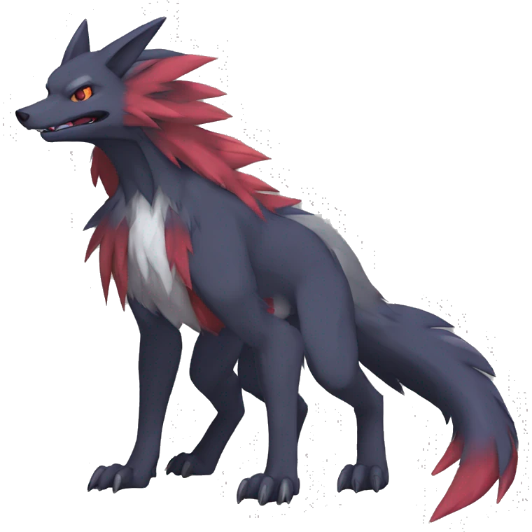 Zoroark-Lombax-Sergal-Vernid-Fakemon full body emoji