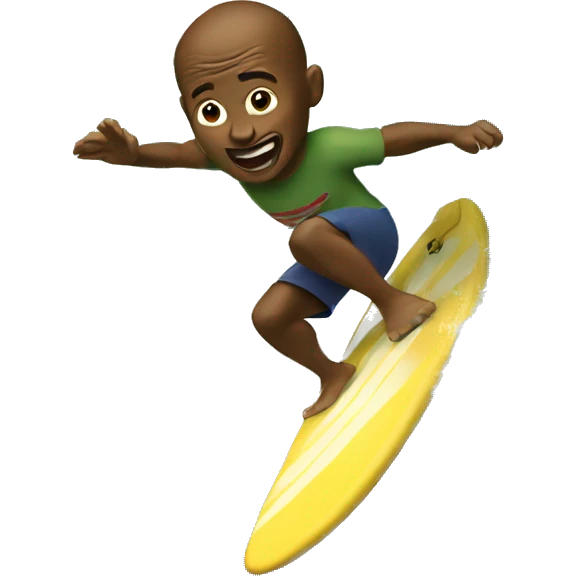 Dou surfing emoji