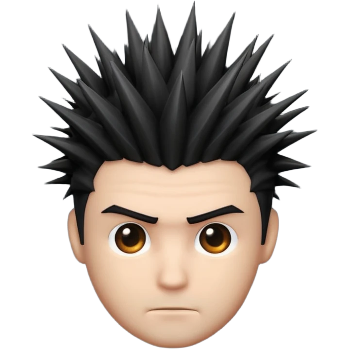 male hair (without face no face) emoji