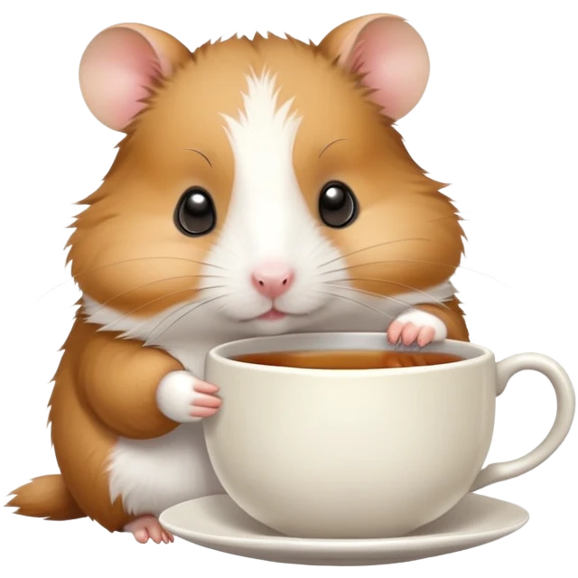 Hamster sipping tea emoji