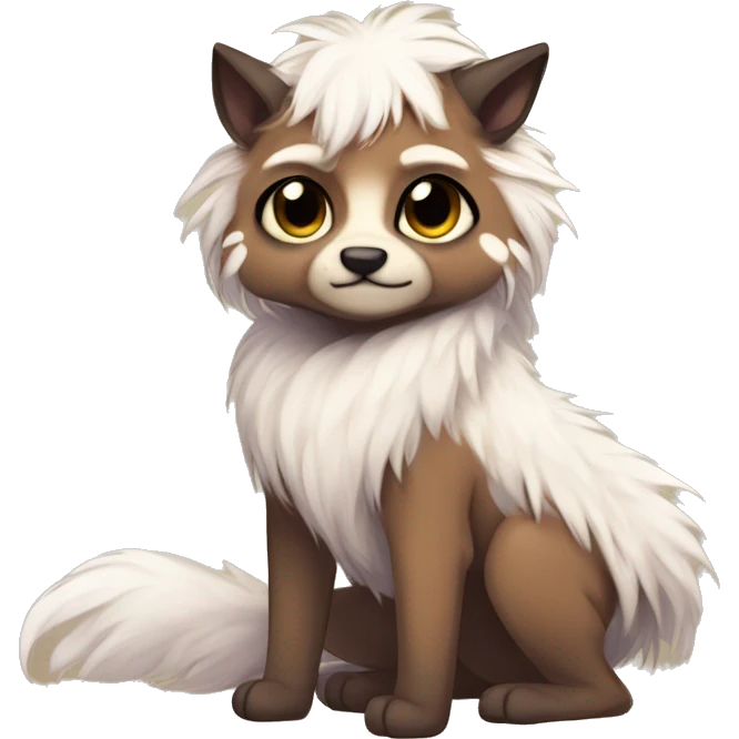 Cute anthropomorphic furry fantasy-animal-fursona griffsnuff & LiLaiRa & Falvie full body emoji