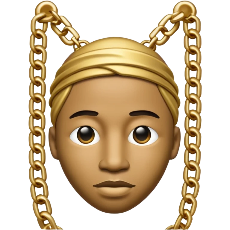 a chain that says shakur  emoji