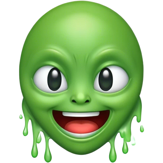 Alien emoji laughing and cryin emoji