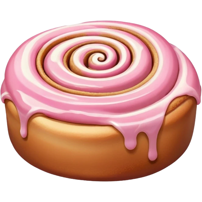 Pink cinnamon roll  emoji