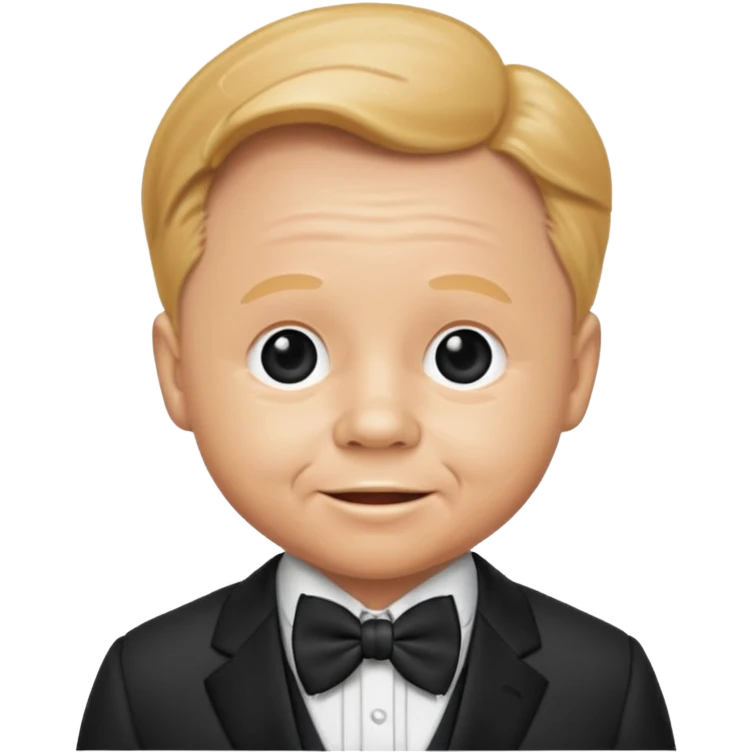 Mickey Rooney with suit with bow tie emoji