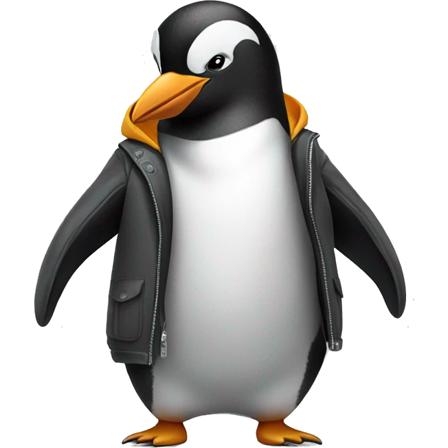 penguin wearing jacket  emoji