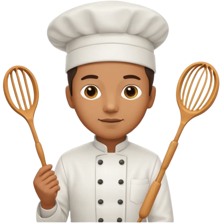 chef solo con uniforme emoji