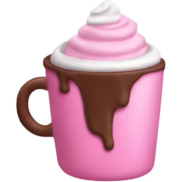 Pink hot chocolate  emoji