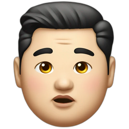 fat kim jung un emoji