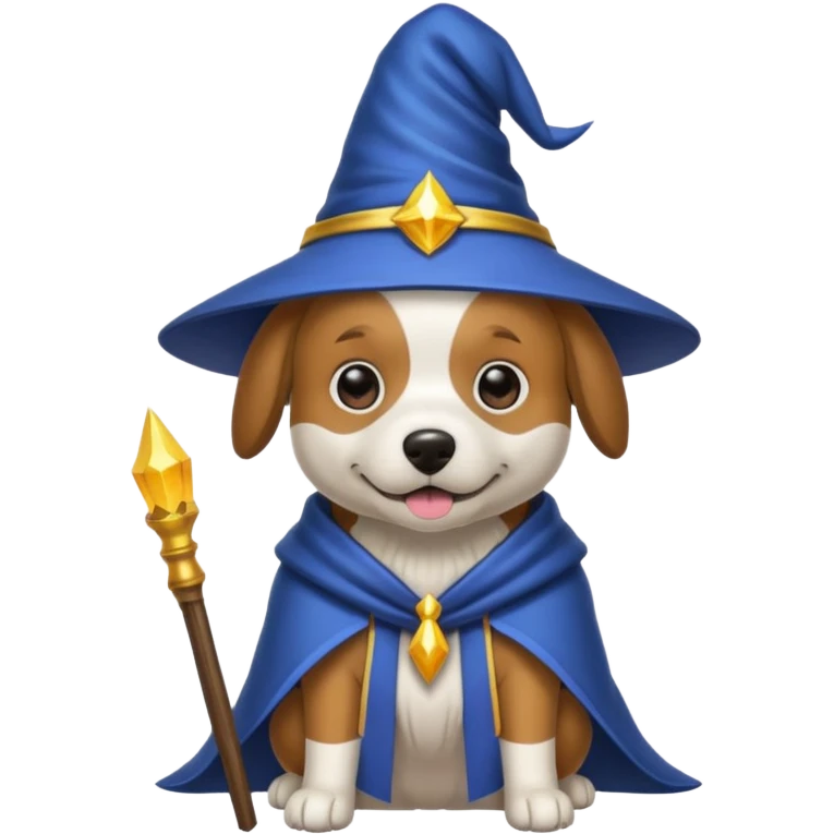 Dog wizard emoji