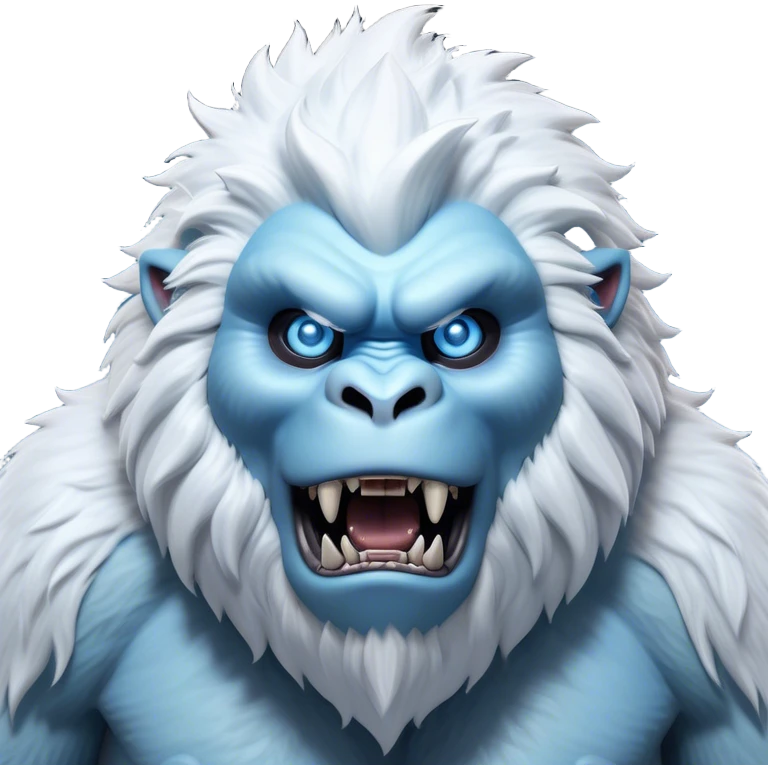 Cinematic Realistic WoW Yeti Portrait, head tilted dramatically with an exaggeratedly amused expression, blending epic primal power with an unexpected hint of playfulness. His robust, shaggy fur and expressive ice-blue eyes are rendered with lifelike texture and dynamic, frosty lighting, high shine, dramatic yet whimsical, capturing the essence of a yeti whose epic might is softened by a mischievous glint. emoji