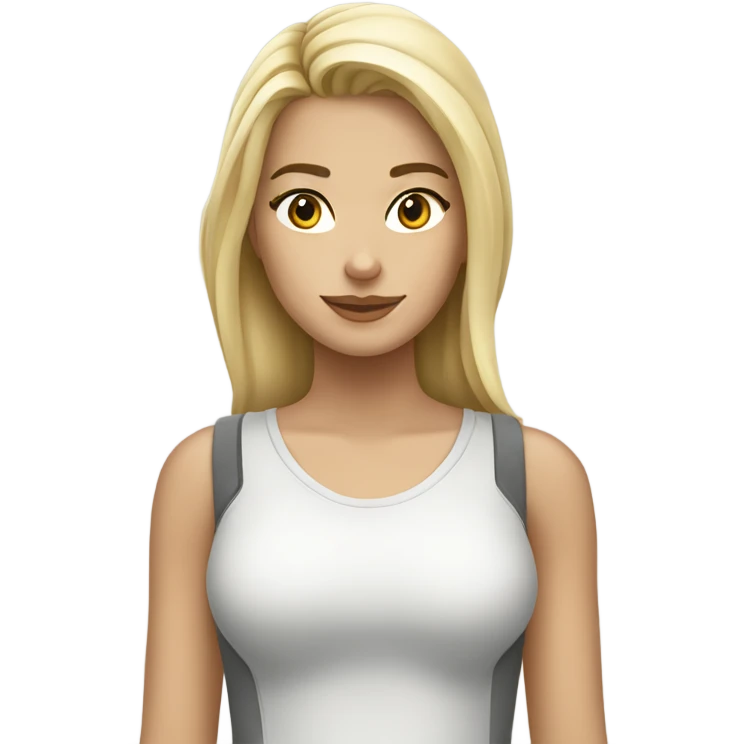 Chica rubia con gato gris y blanco emoji