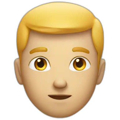 a smart man thinking emoji