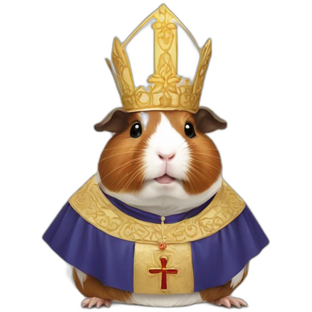 guinea pig pope emoji
