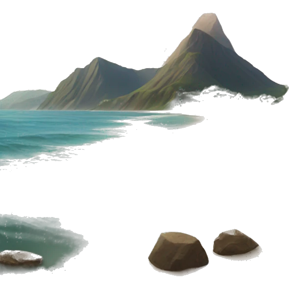 Mountain and beach  emoji