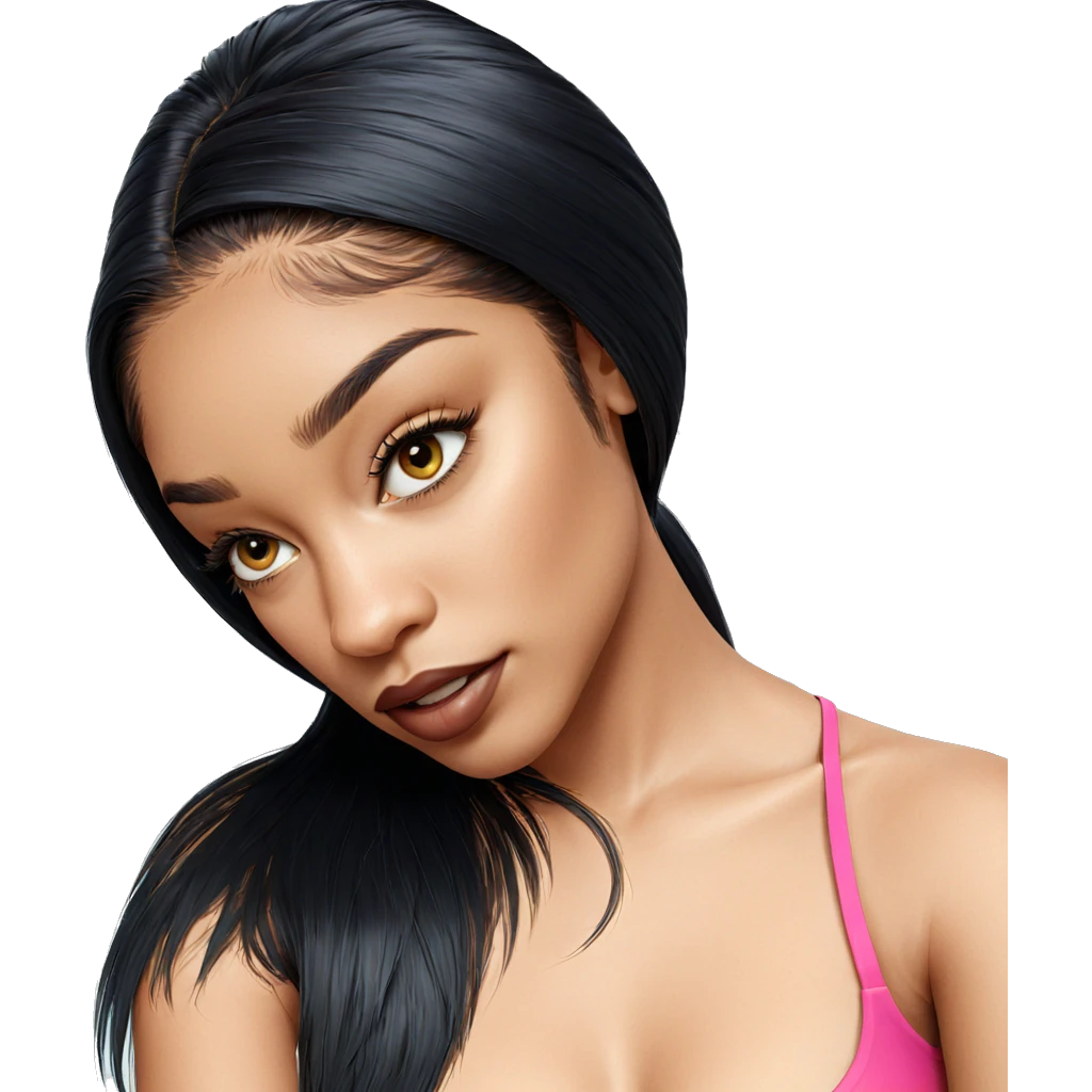 realistic portrait of girl emoji