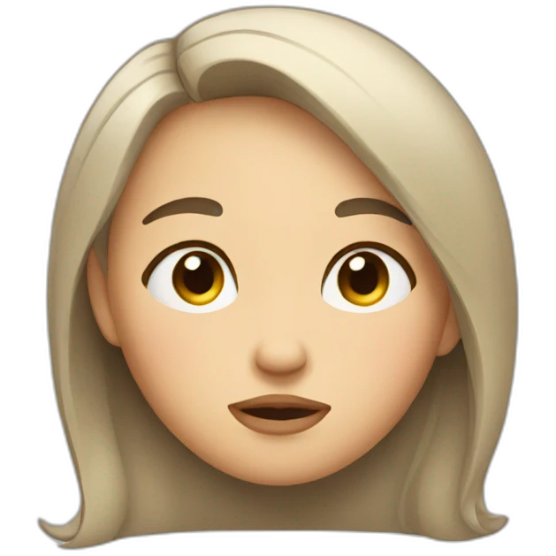 Sleepy girl emoji