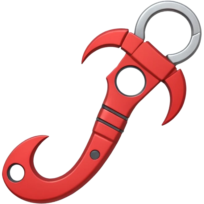 Single blade karambit , the blade needs to be a marble red  emoji