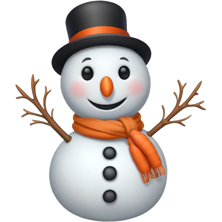 snowman with scarf emoji