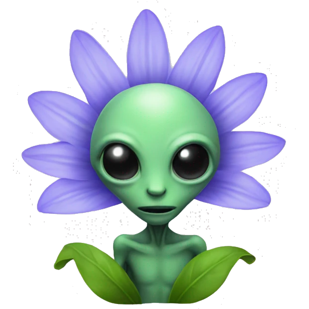 flower alien  emoji