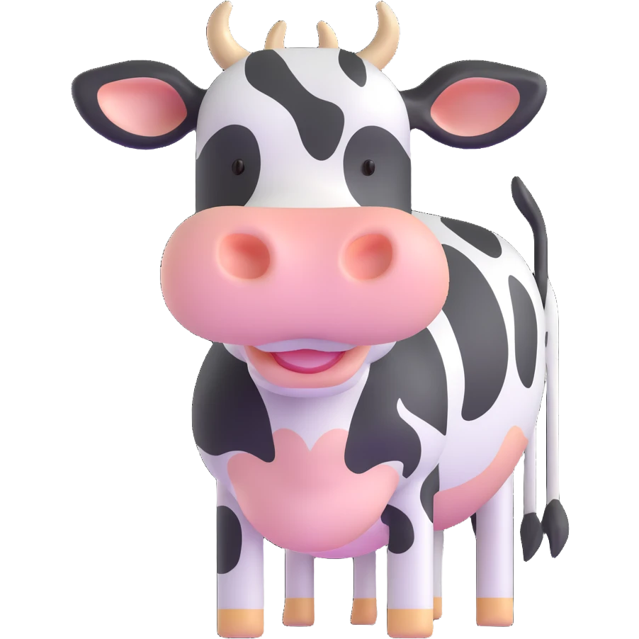 dairy cow emoji