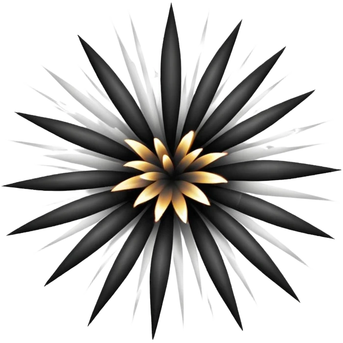 black and white firework emoji emoji