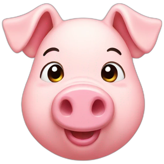 Cute pig emoji