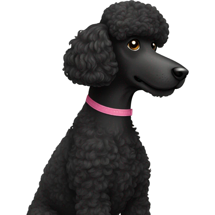 Black poodle  emoji