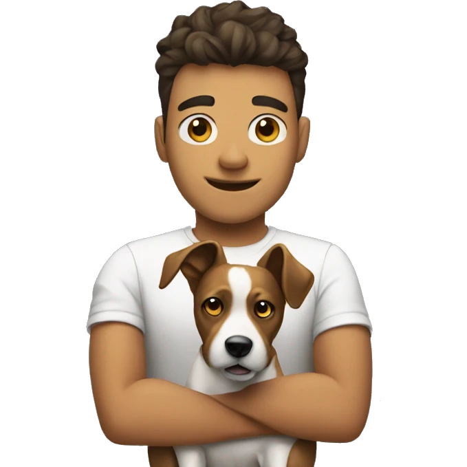 Gamer with dog emoji