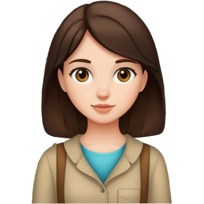 First time homeowner brunette girl  emoji