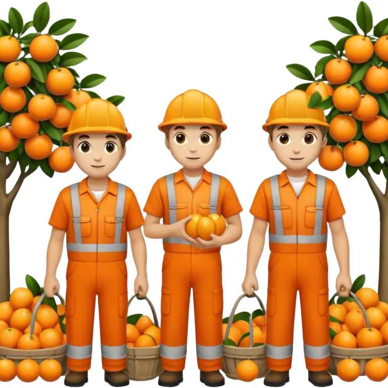 orange workers emoji