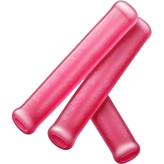 pink sour gummy stick emoji