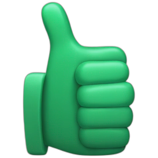 big thumbs up sign emoji