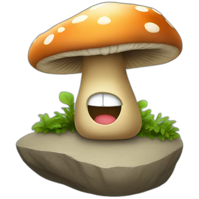 mushroom rock star emoji