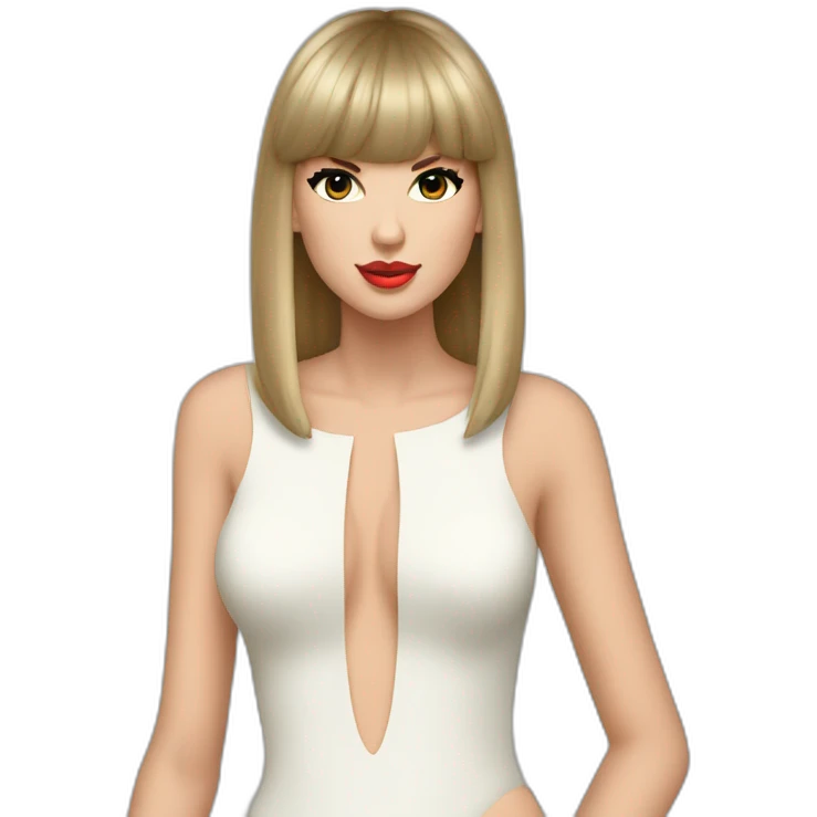 Taylor Swift, having -18 with Kanye West emoji