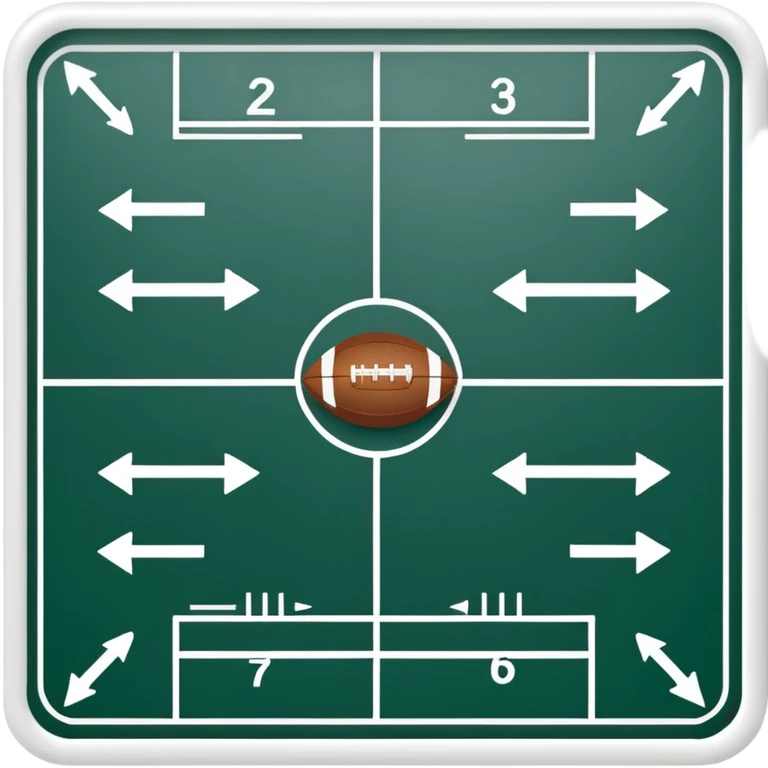 amercian football playbook formation tactics emoji