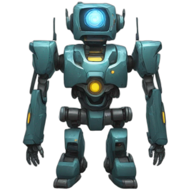 zer0 the battle robot but pleasantly surprised emoji