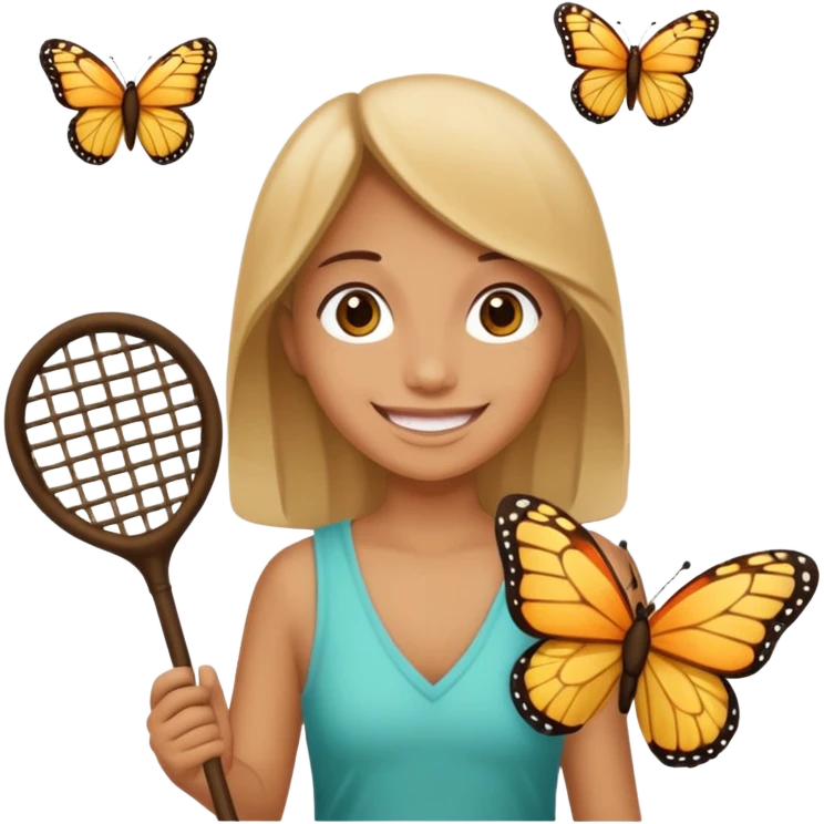 butterfly catcher emoji