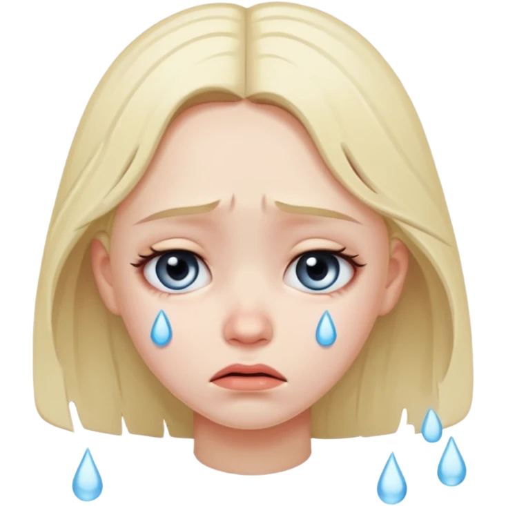 Crying girl emoji