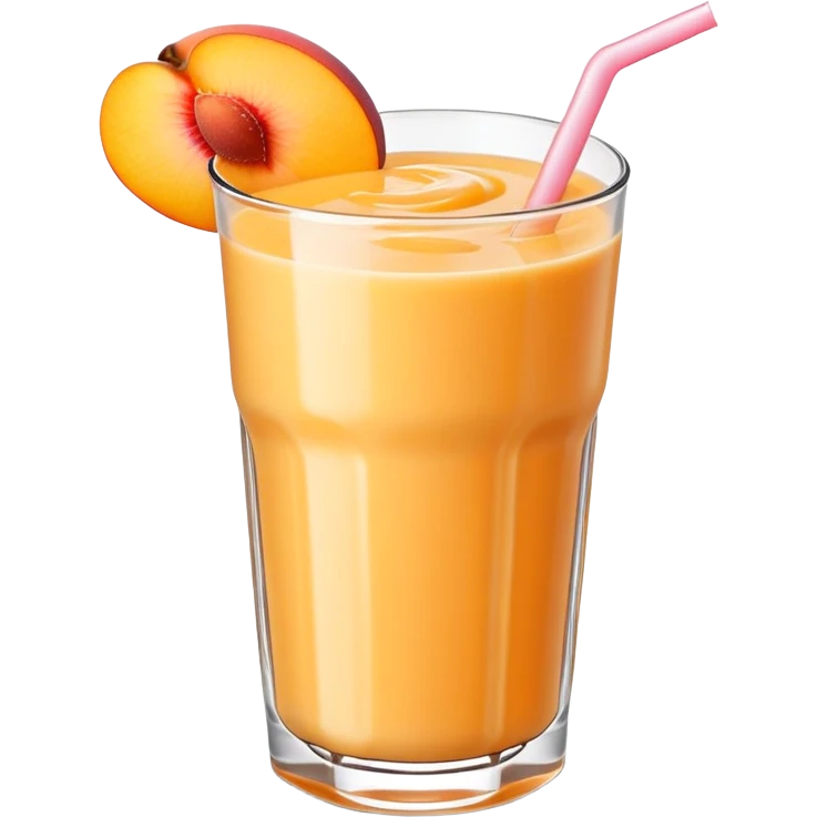 Peach mango smoothie  emoji