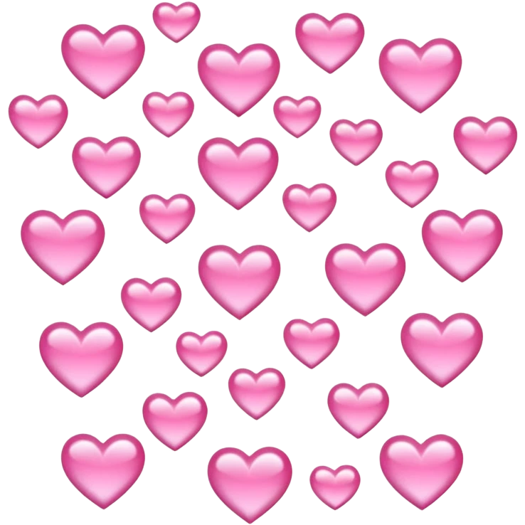 Many pink sailor moon hearts  emoji